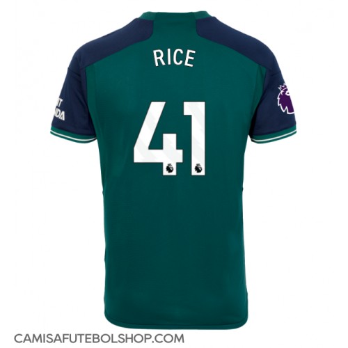 Camisa de time de futebol Arsenal Declan Rice #41 Replicas 3º Equipamento 2023-24 Manga Curta